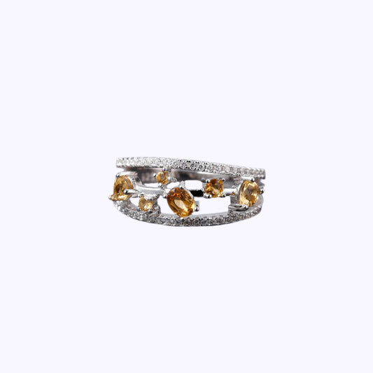 Constellation Citrine Ring