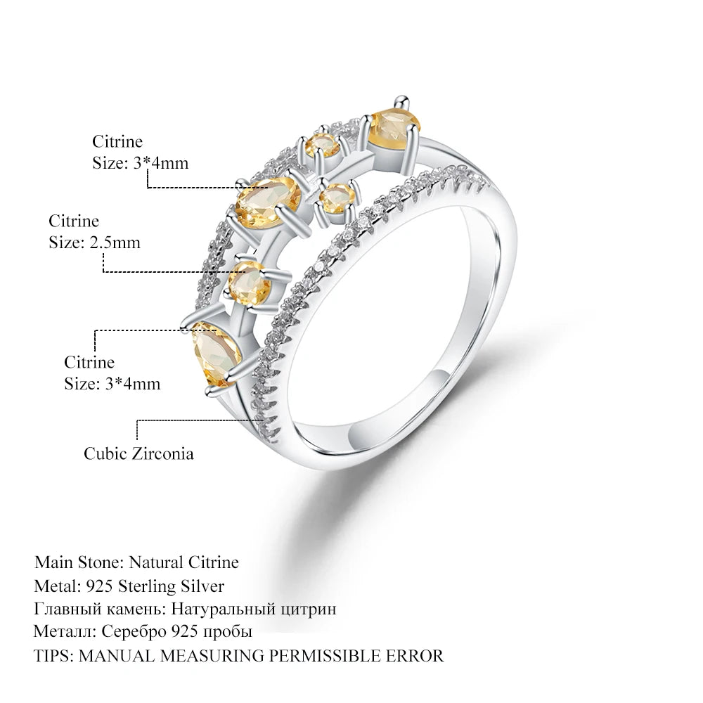 Constellation Citrine Ring