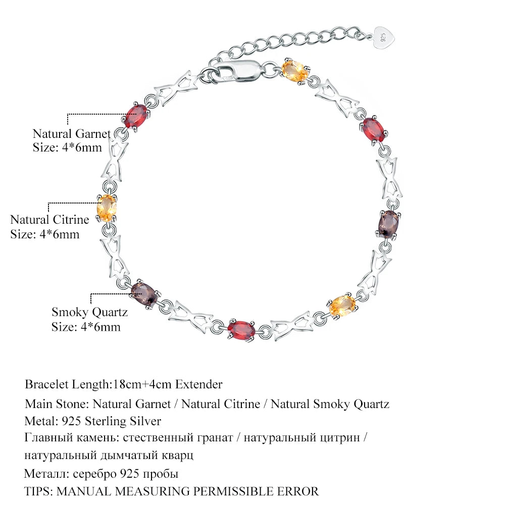 Dancing Cats Gemstone Bracelet