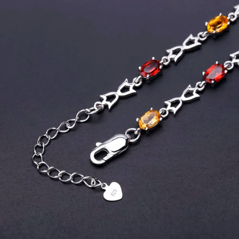 Dancing Cats Gemstone Bracelet