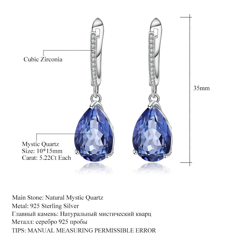 Twilight Teardrop Iolite Earrings