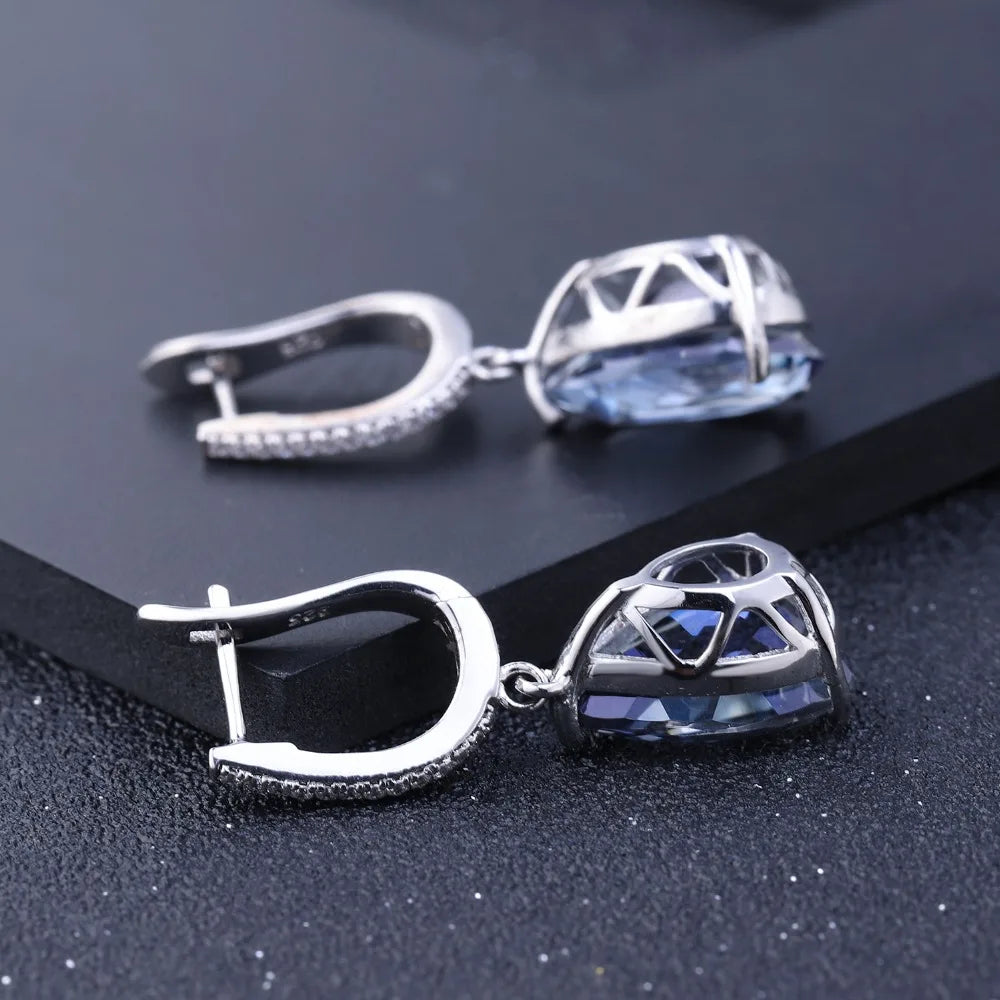 Twilight Teardrop Iolite Earrings