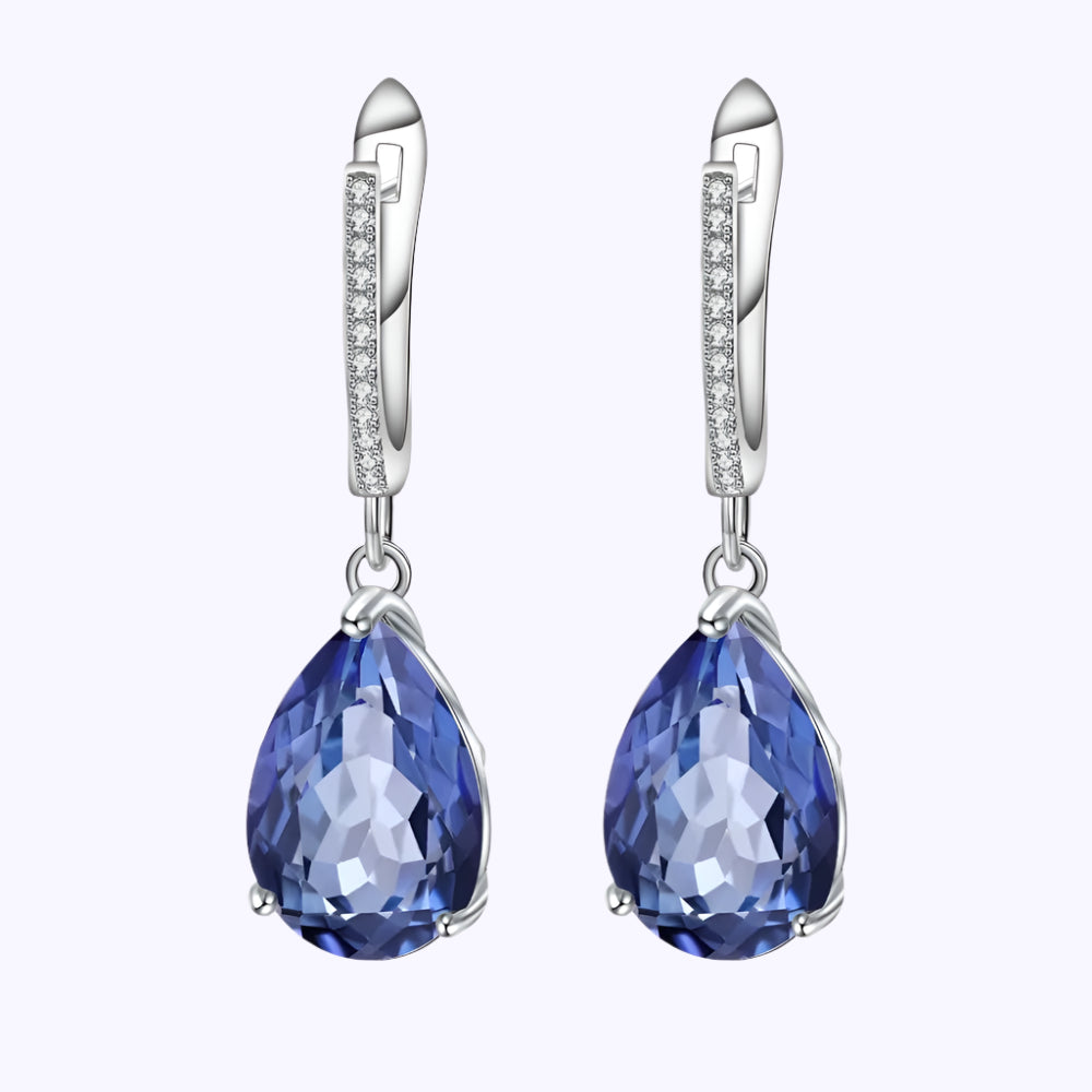 Twilight Teardrop Iolite Earrings