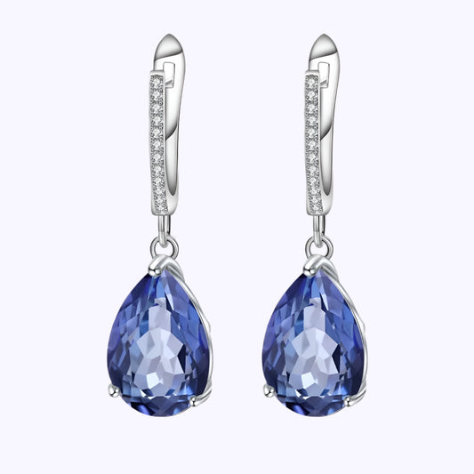 Twilight Teardrop Iolite Earrings