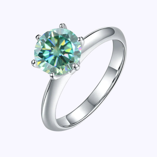 Ocean Mist Moissanite Ring