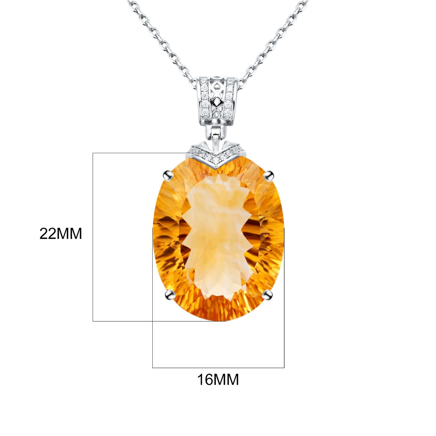 Bountiful Prosperity Citrine Necklace - XXL Edition