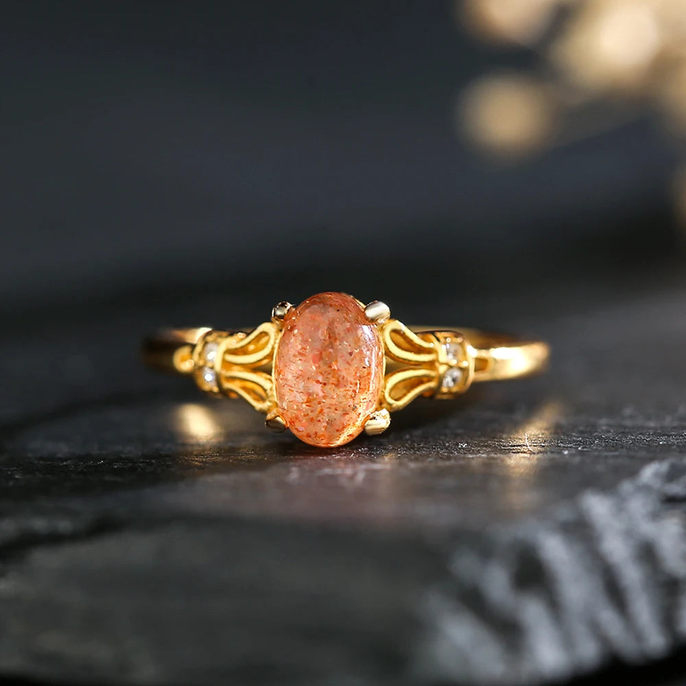 Glaze Sunstone/Opal Ring