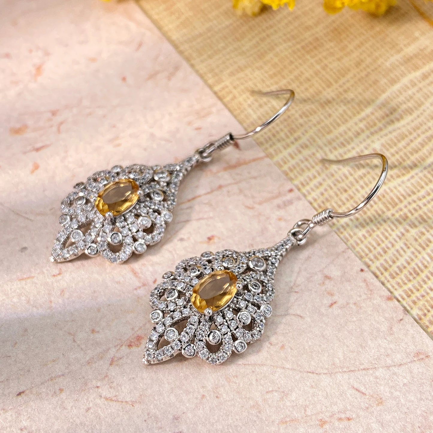 Citrine Nest Earrings