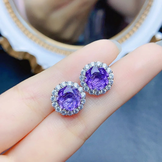 8methyst Earring (8mm)