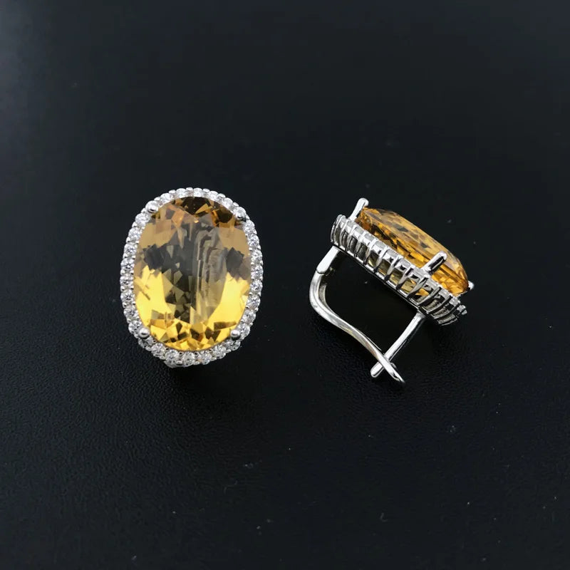 Citrine Zest Drop Earrings