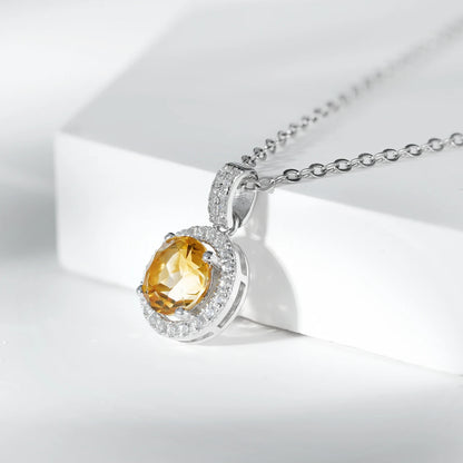 Citrine Mini Sunbeam Necklace