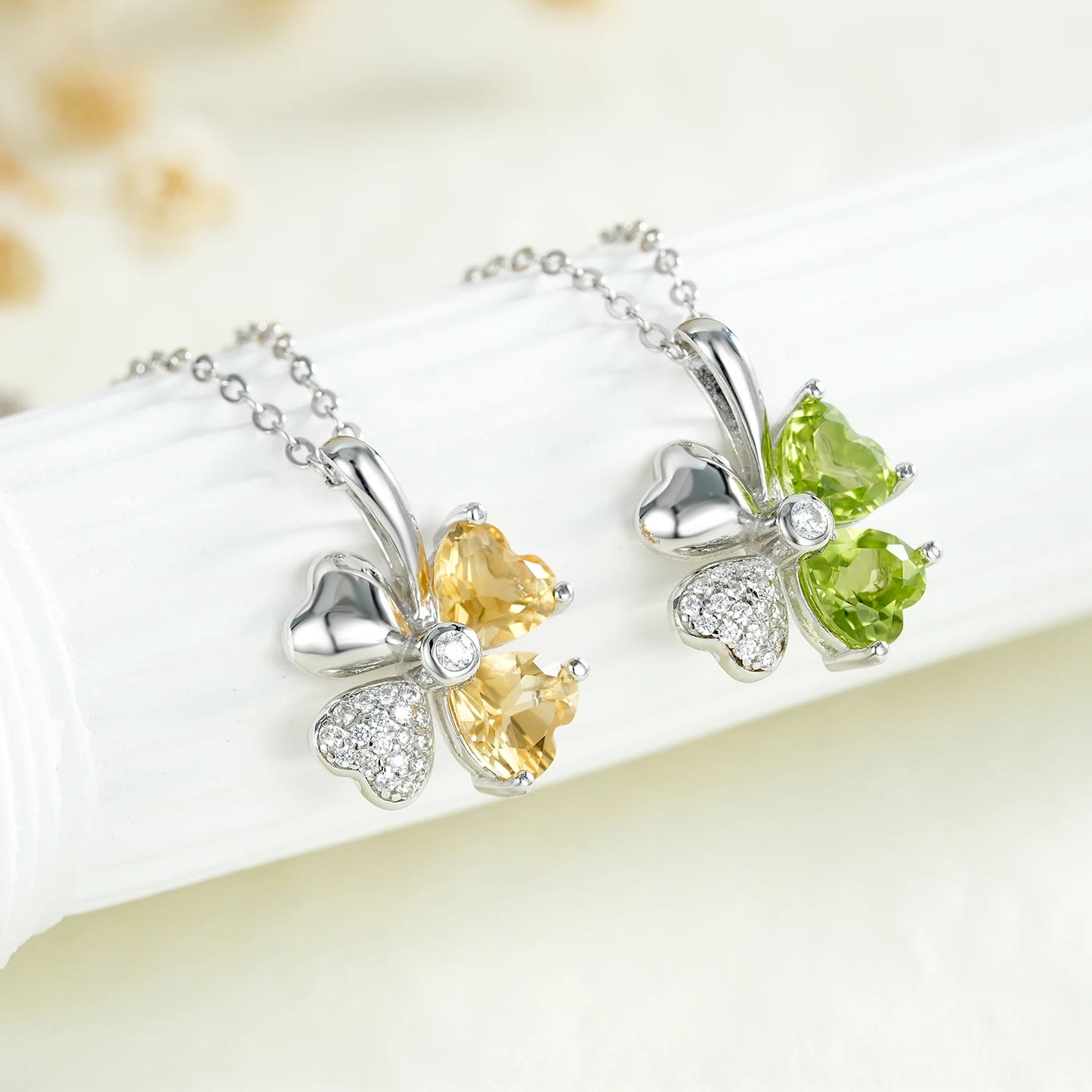 Citrine/Peridot Whisper Necklace