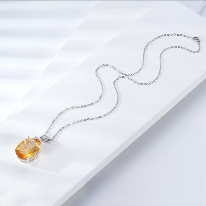 Bountiful Prosperity Citrine Necklace - XXL Edition