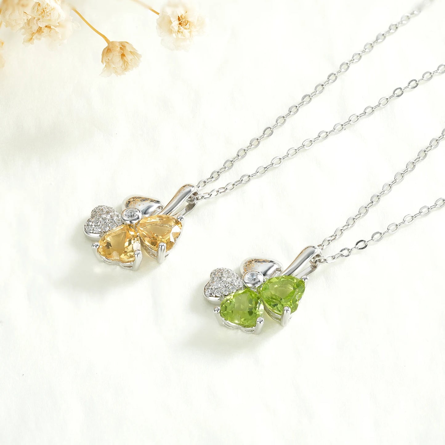 Citrine/Peridot Whisper Necklace