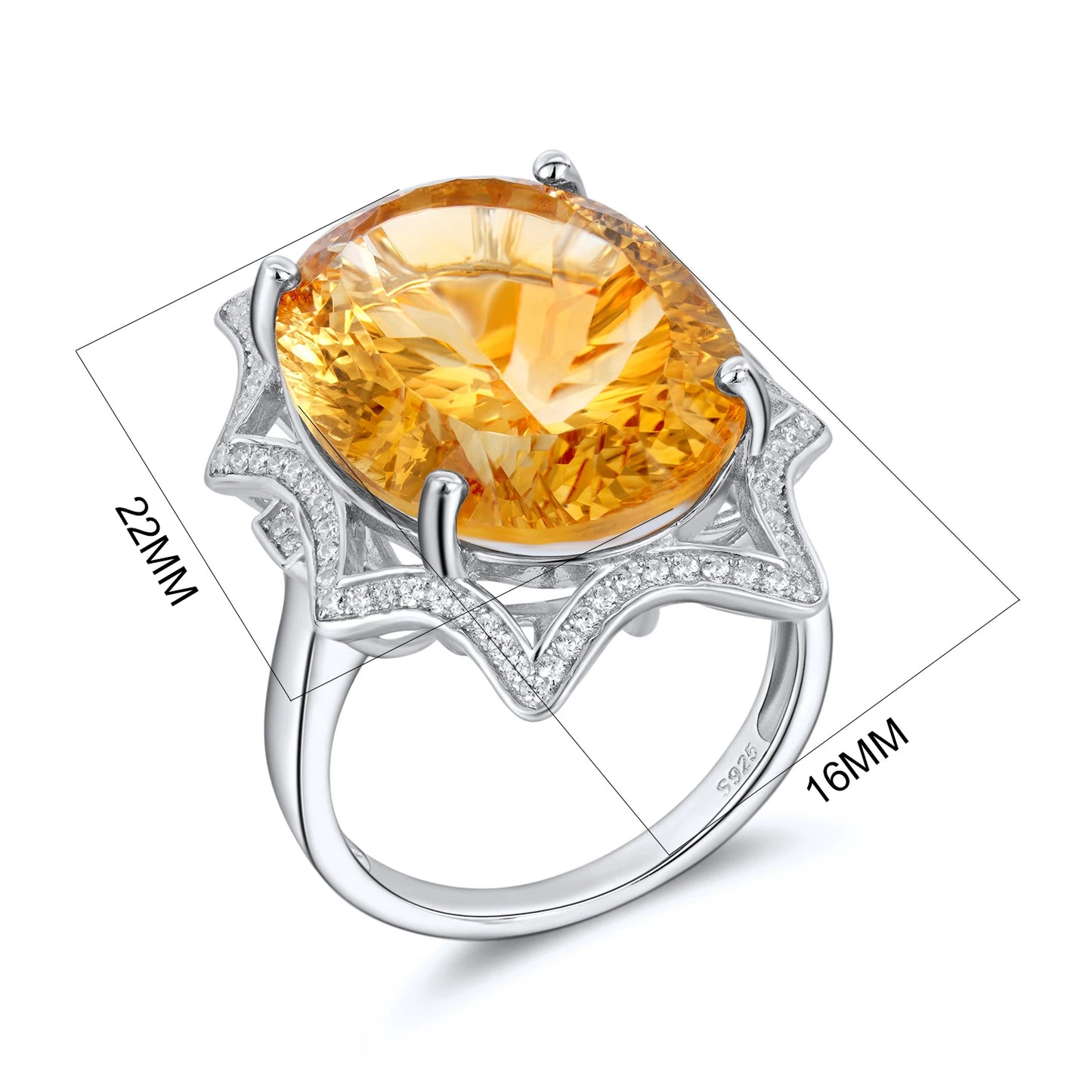 Solstice Citrine Ring