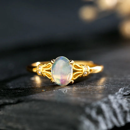 Glaze Sunstone/Opal Ring