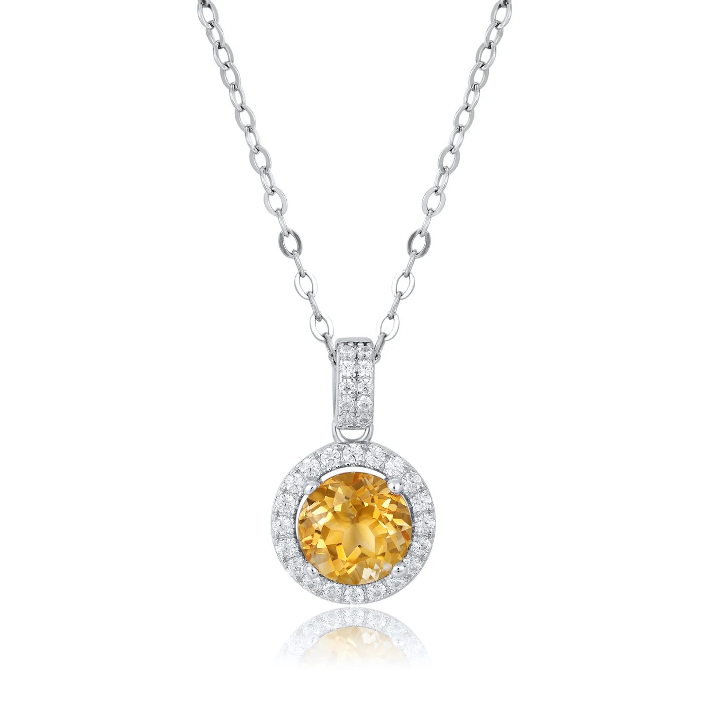 Citrine Mini Sunbeam Necklace