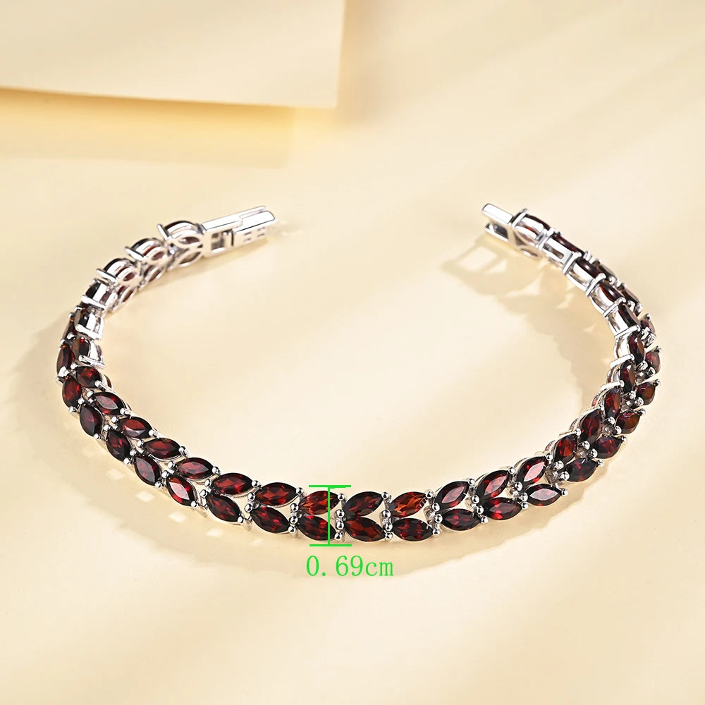 Empress Garden Garnet Bracelet