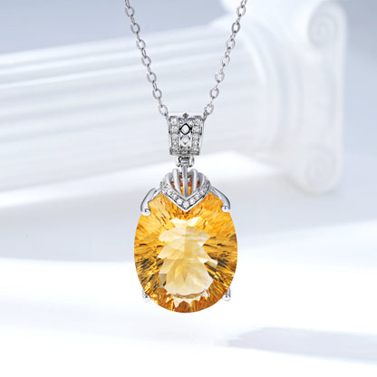 Bountiful Prosperity Citrine Necklace - XXL Edition