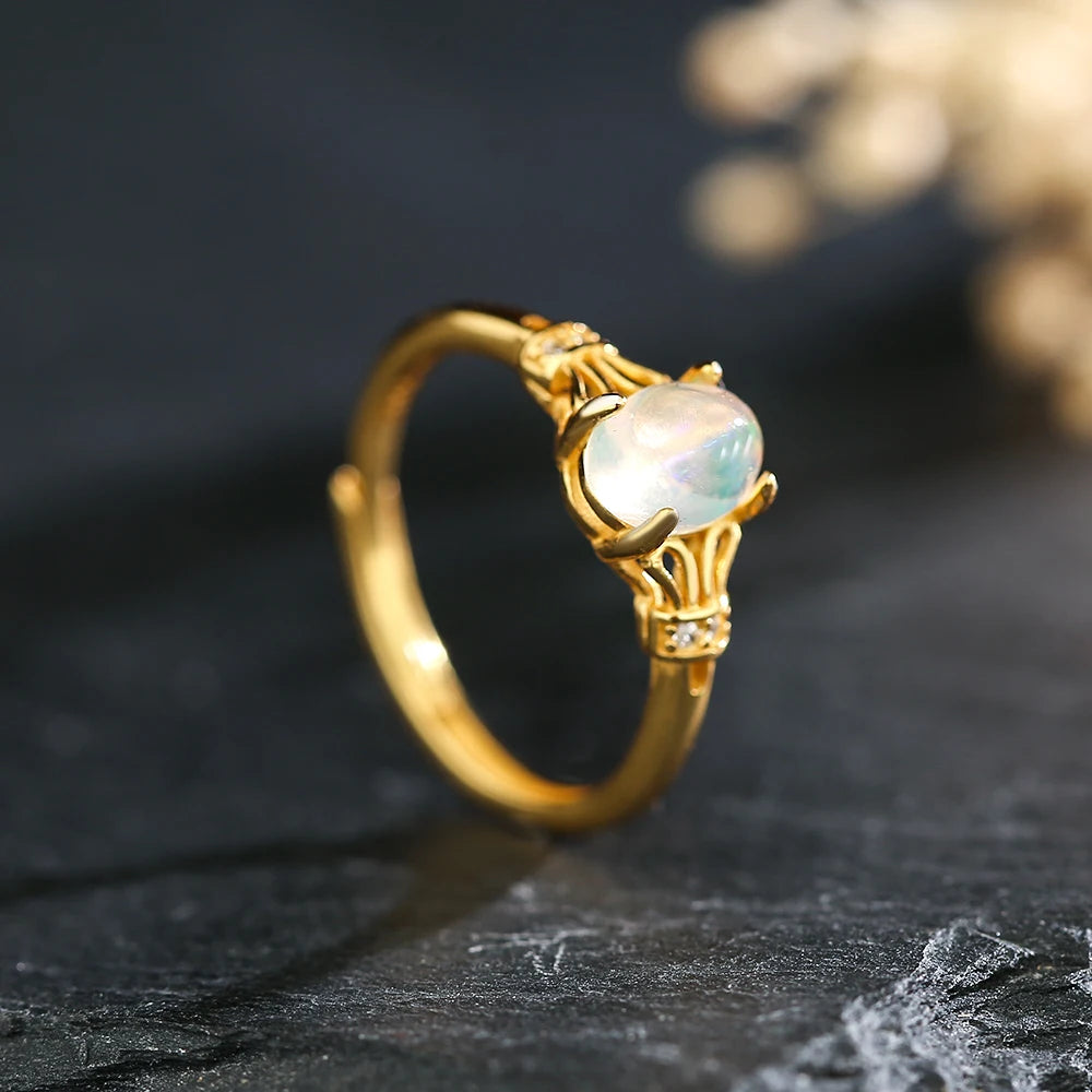 Glaze Sunstone/Opal Ring