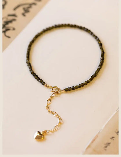 Luna 14K Gold Obsidian