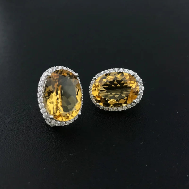 Citrine Zest Drop Earrings