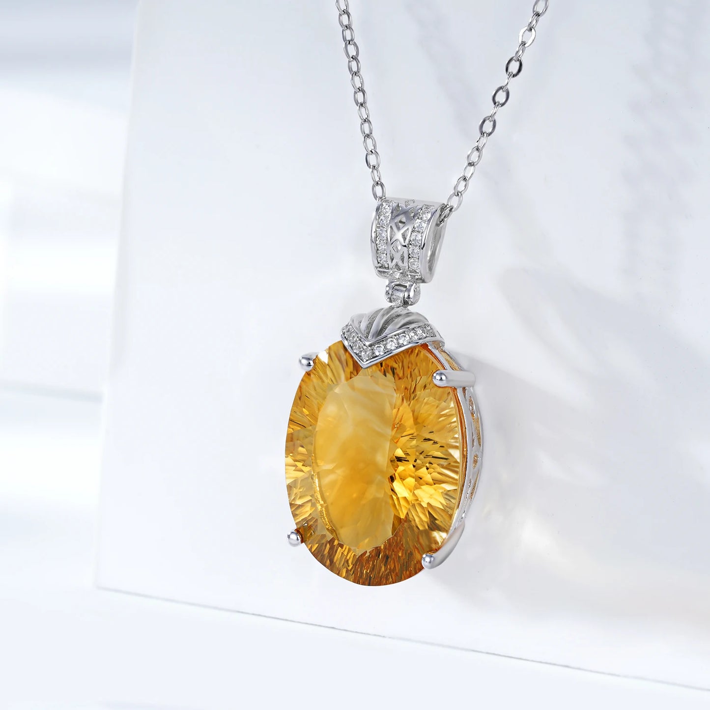 Bountiful Prosperity Citrine Necklace - XXL Edition