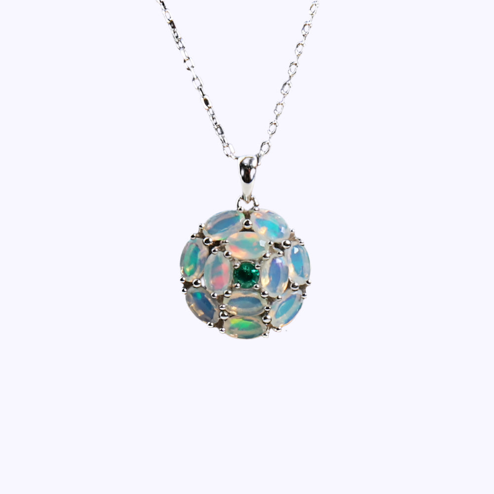 Celestial Opal Bloom Pendant