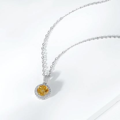 Citrine Mini Sunbeam Necklace