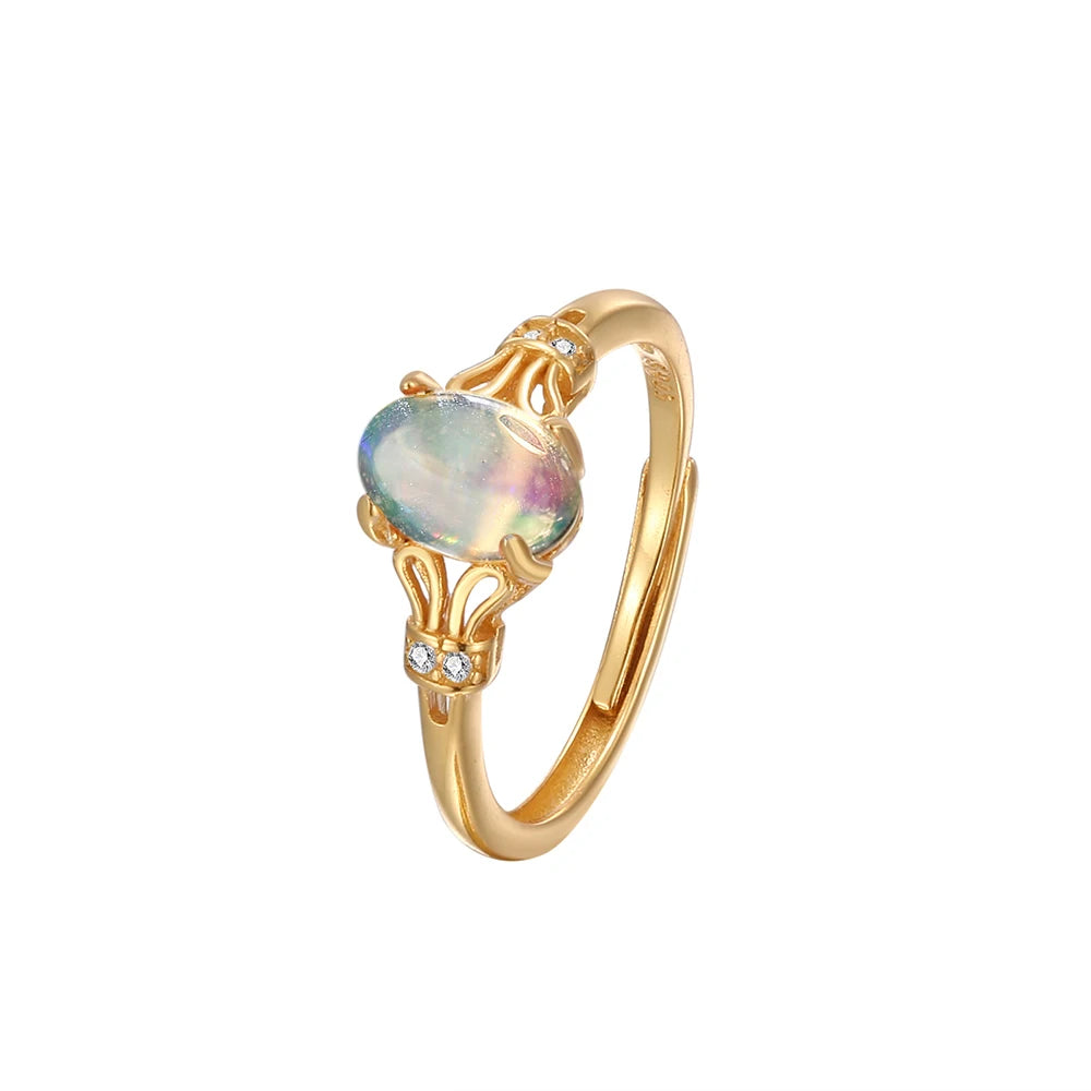 Glaze Sunstone/Opal Ring