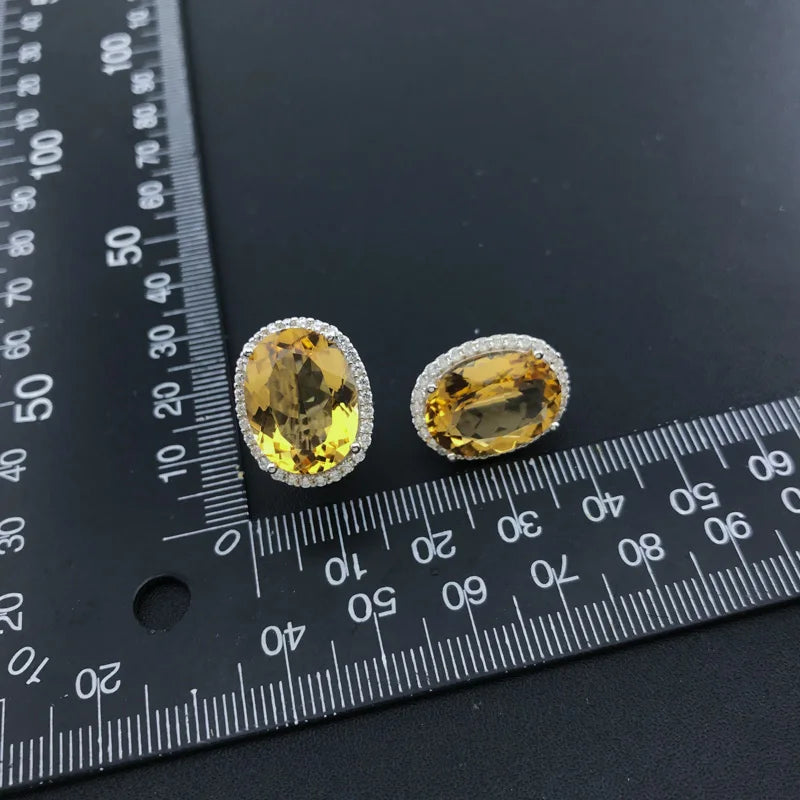 Citrine Zest Drop Earrings