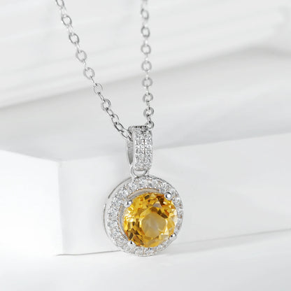 Citrine Mini Sunbeam Necklace