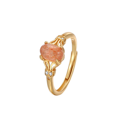 Glaze Sunstone/Opal Ring