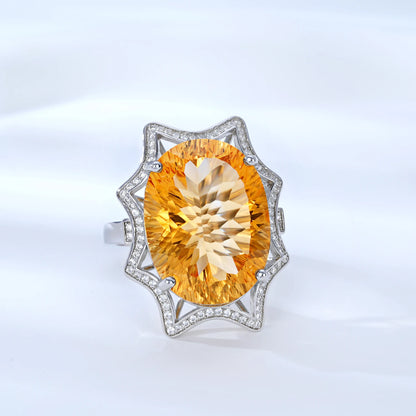 Solstice Citrine Ring