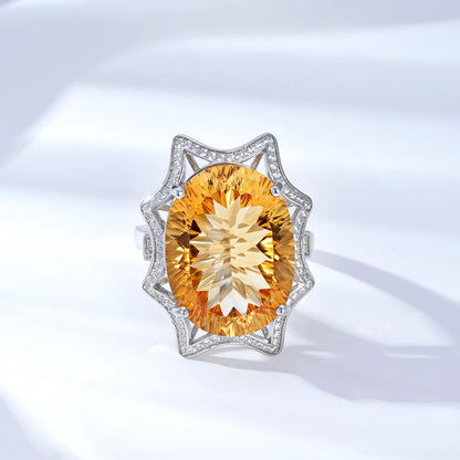 Solstice Citrine Ring