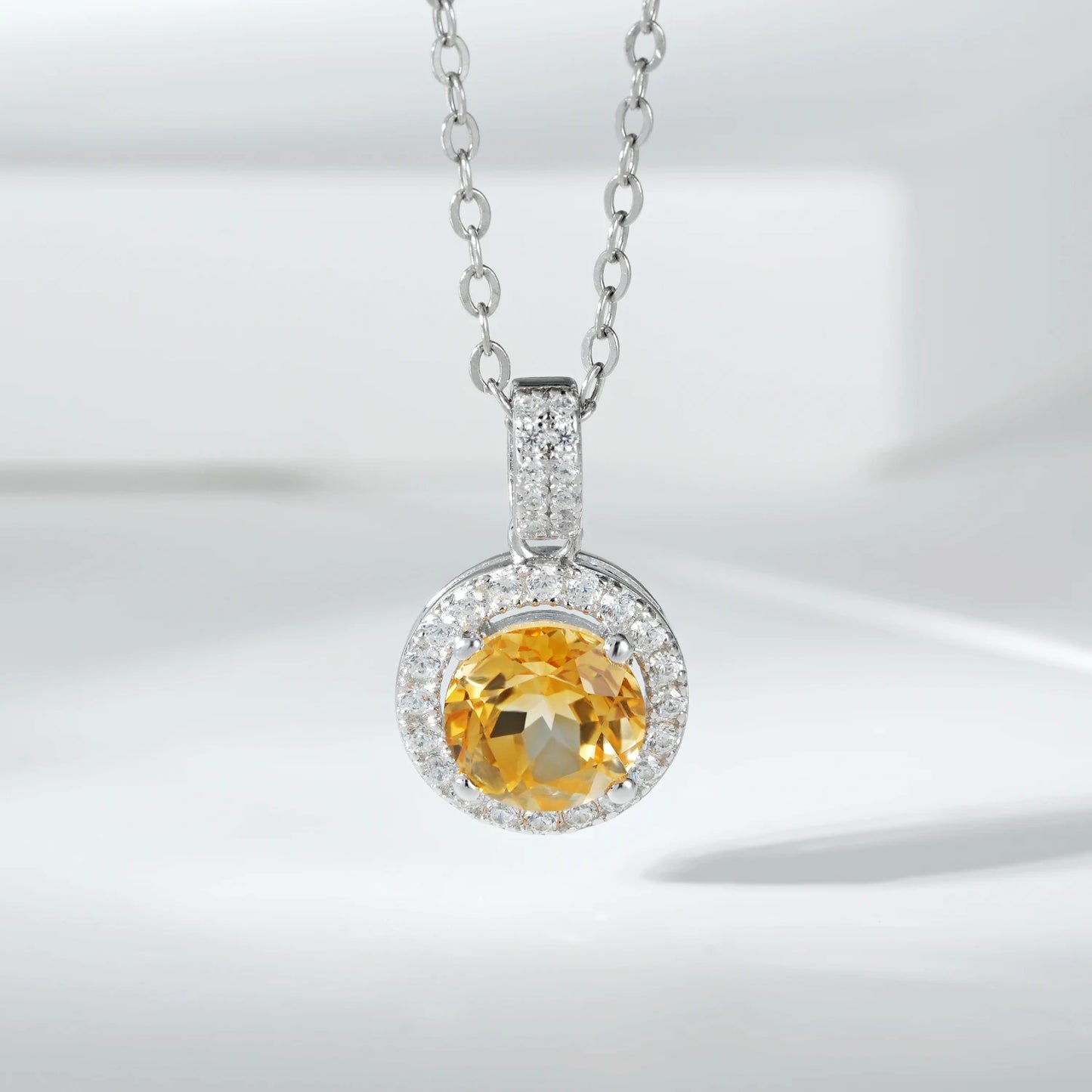 Citrine Mini Sunbeam Necklace