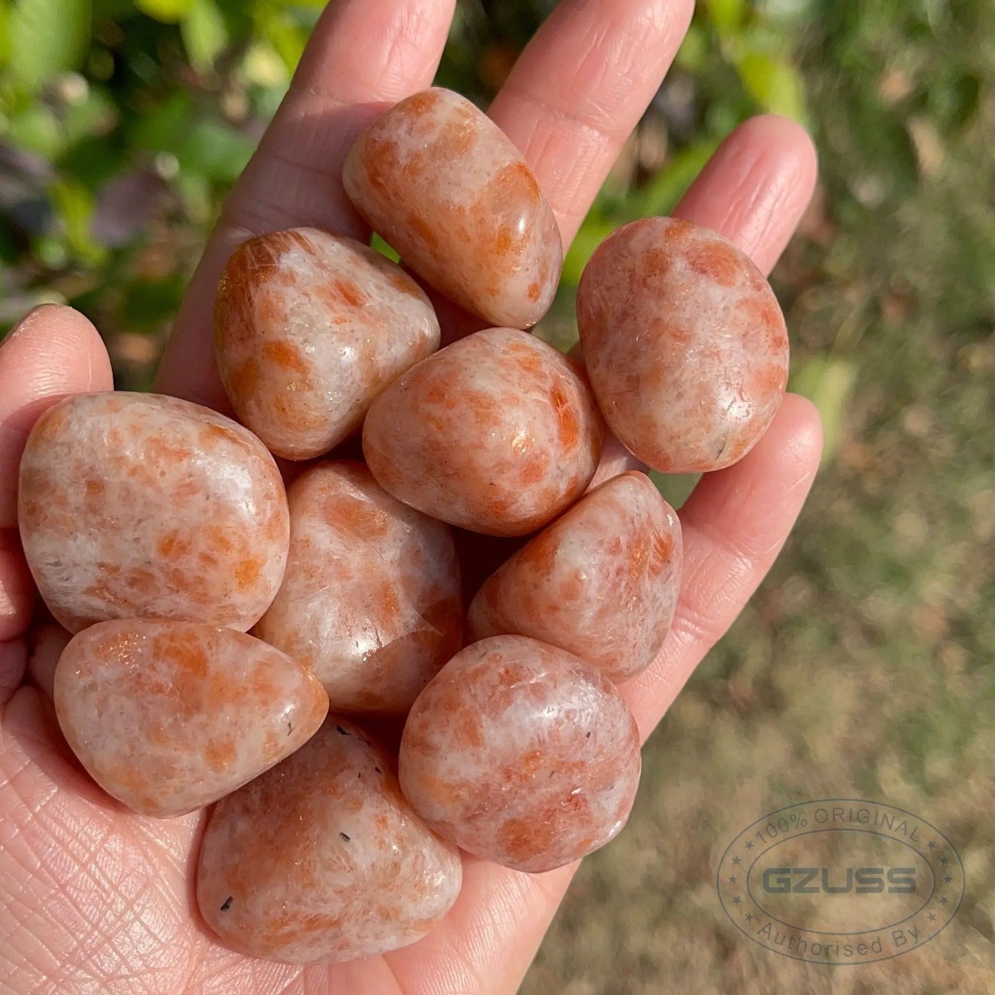 Radiant Sunstone Tumbles